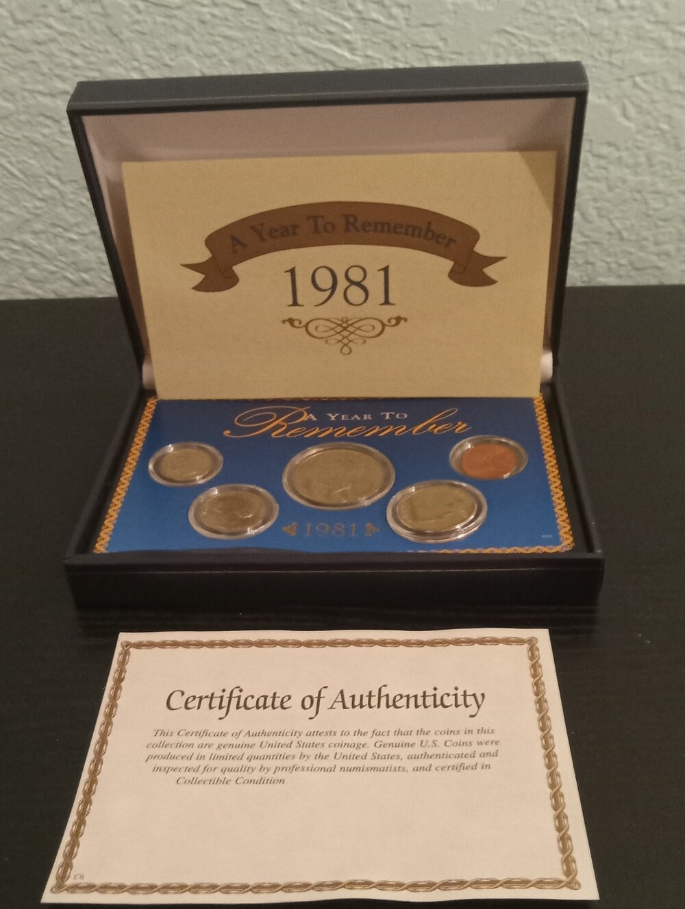 1981 A Year to Remember US Coin Set Business Strike w/ Certificate